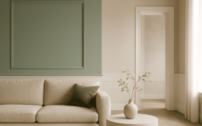 Colores del lujo sostenible: verdes, beiges y piedra
